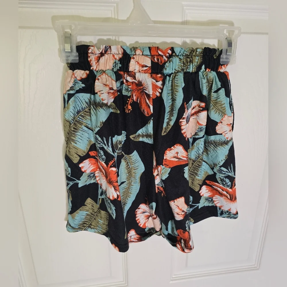 Girls Floral Stretchy Boutique Shorts